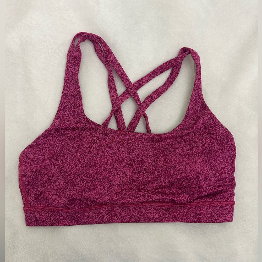 Lululemon Energy Bra: Rio Mist Pink Paradise Red Grape / Pink Paradise
